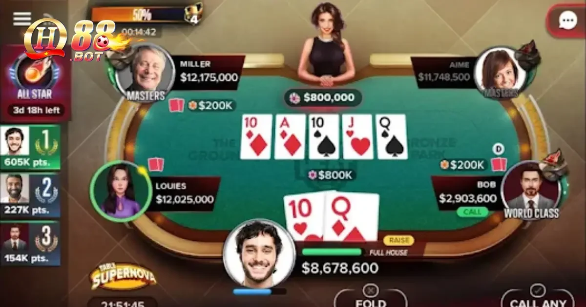 Bài Poker QH88 – Cân Não Đỉnh Cao Với Phần Thưởng Khủng 3 Cách Tính Điểm Trong Poker