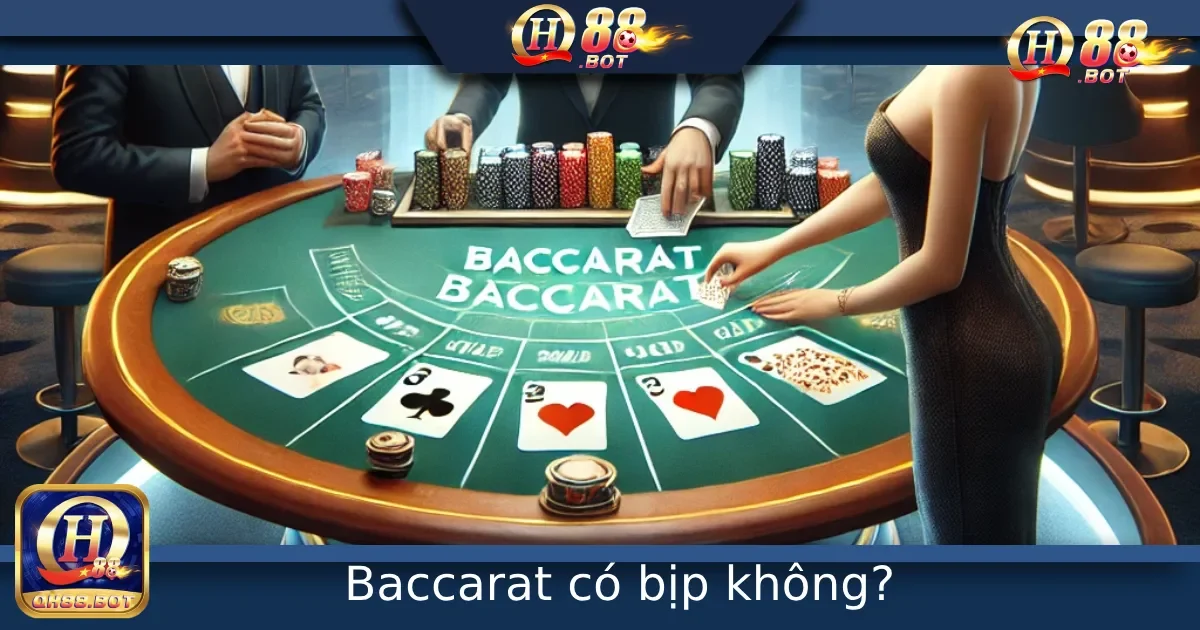 Baccarat Có Bịp Không? Khám Phá Sự Thật Và Các Hình Thức Bịp 7 Baccarat có bịp không? Đây là câu hỏi mà nhiều người chơi thường đặt ra khi tham gia vào trò chơi này. Trò chơi baccarat từ lâu đã nổi tiếng trong giới cá cược, nhưng liệu có phải tất cả những chiến thắng đều là kết quả của kỹ năng và may mắn? Hay có những hình thức gian lận nào diễn ra bên trong bàn chơi? Trong bài viết này, chúng ta sẽ cùng nhau khám phá sự thật về baccarat cũng như các hình thức bịp thường gặp.